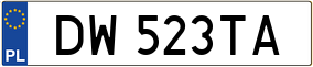 Trailer License Plate